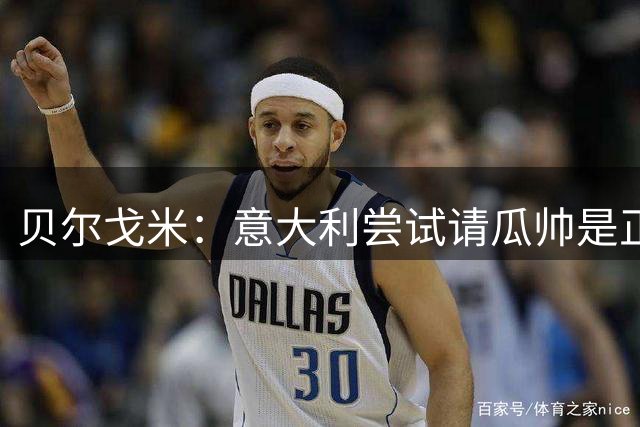 贝尔戈米：意大利尝试请瓜帅是正确的，曼奇尼孔蒂皮尔洛都很优秀